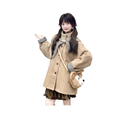 GRAYISMOON Хаки Женское Пальто