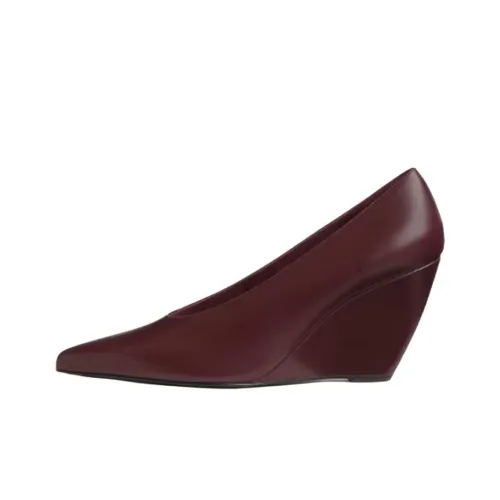 Loro Piana Viola Клиновидный каблук Высокие каблуки 8 см Женские Бургунди