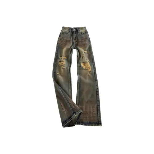 CAT'S PAW Синий Унисекс Джинсы