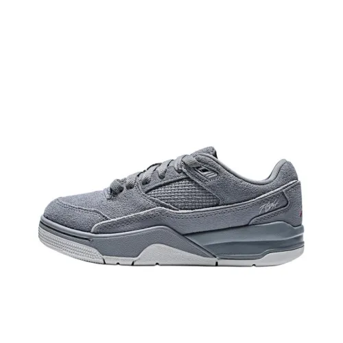 Jordan Flight Low Top Детские Баскетбольные Кроссовки Серые Подростковые