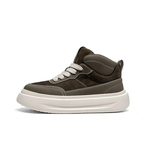 LEAVELAND Ботильоны Мужские Кофейного цвета