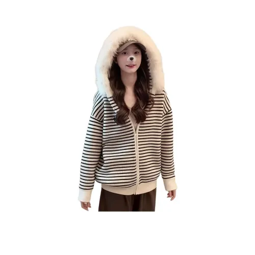 HNUF Черно-белый полосатый топ женский трикотаж