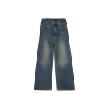 Темно-синие штаны с толстым флисом