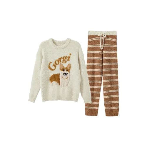 MY BODY Бежевый CORGI Женские Пижамные Комплекты