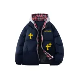 Темно-синий, синий, желтый (красная шляпа)