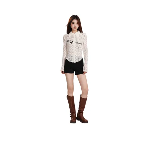 TXGN Абрикос Женские Рубашки