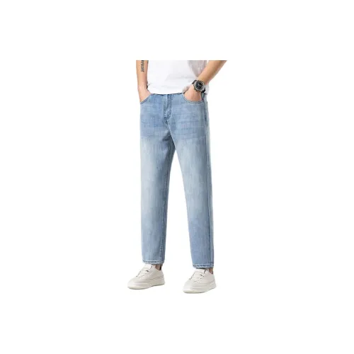 NVRFRGT Ностальгические Светло-Синие Унисекс Джинсы