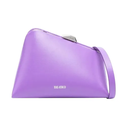 The Attico Телячья кожа Клатч Женские Серый Фиолетовый