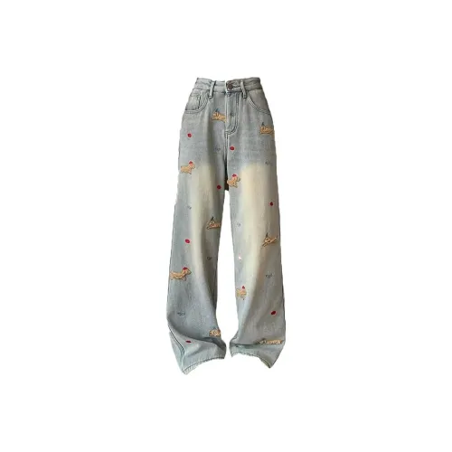 TSKIU Blue Women's Jeans TSKIU Синий Женские Джинсы