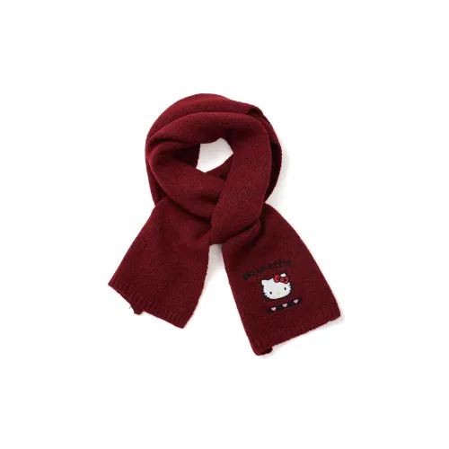 Sanrio Hello Kitty Полиэстер Трикотажные Шарфы Женские