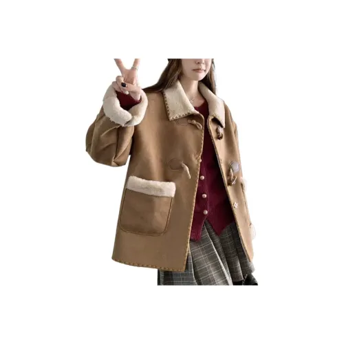 GOSO Кофе Женские Кожаные Куртки