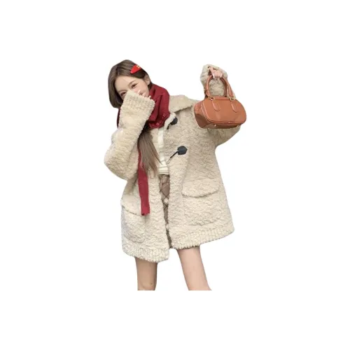 MDEHT Кремовый Абрикос Женский Трикотаж