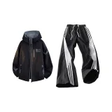 Комплект (Черный топ + Черные штаны)