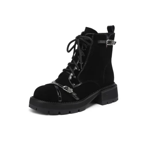 FMM Martin Boots Black Women's