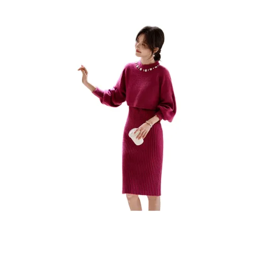 Still Quiet Ягодно-красный Женские Комплекты с Юбкой