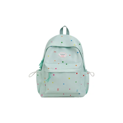 AUNG Nylon Backpack Standard Women's Green Yellow White Blue AUNG Нейлон Рюкзак Стандартный Женский Зеленый Желтый Белый Синий