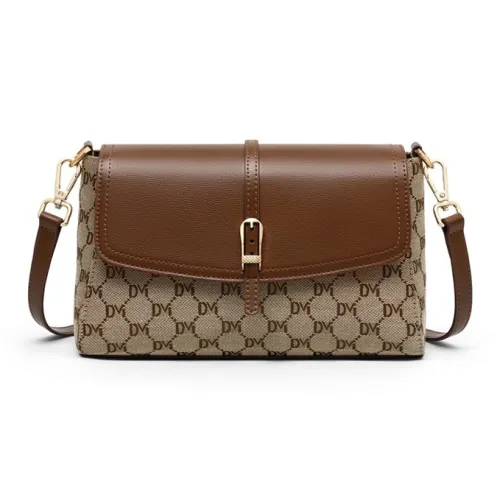 Younger Song Сумка через плечо из синтетической кожи стандартная женская кофейного цвета