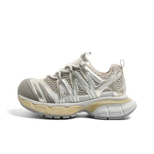 FOREVER 21 Низкий топ массивные кроссовки женские шампанское золото