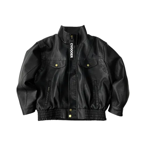 CVOOOER Черный Унисекс Кожаные куртки