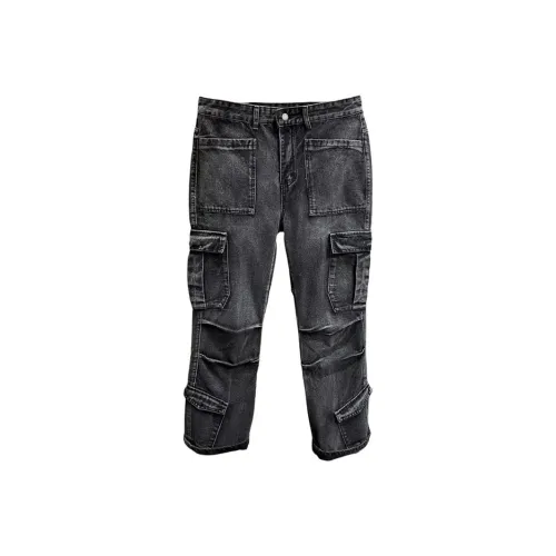 PWUE Серый Унисекс Джинсы