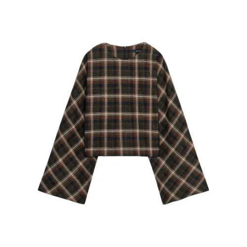 ZARA Темный хаки Женские T-рубашки