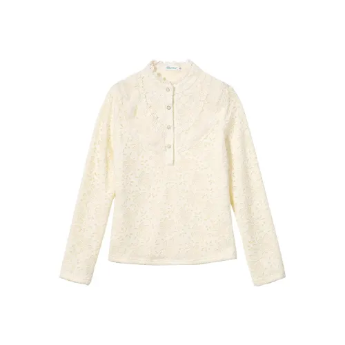 LANGQING Абрикос Giveaway Бренд Наклеенный Женские Рубашки