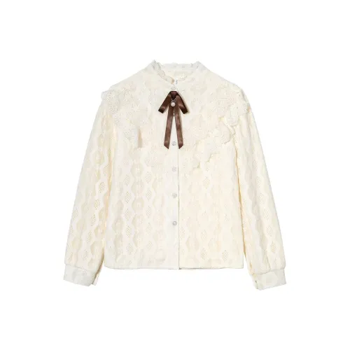 LANGQING Абрикос Giveaway Бренд Наклеенный Женские Рубашки