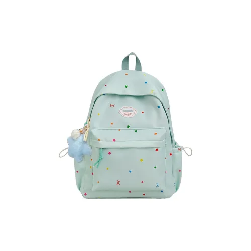 WXRX Nylon Backpack Standard Women's Green White Yellow Blue WXRX Нейлон Рюкзак Стандартный Женский Зеленый Белый Желтый Синий