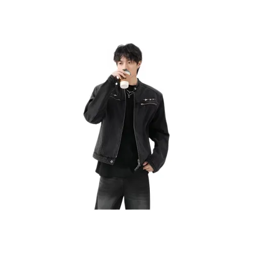 TONYBEAR Loose Fit Cropped Jacket Men's