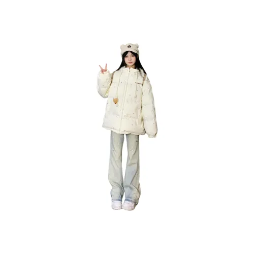 Sky Swan Экрю Женские пуховики