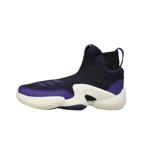 Adidas N3xt L3V3L Винтажные баскетбольные кроссовки Мужской Черный Фиолетовый