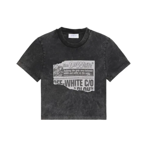 Off Белый Серый Женские T-рубашки