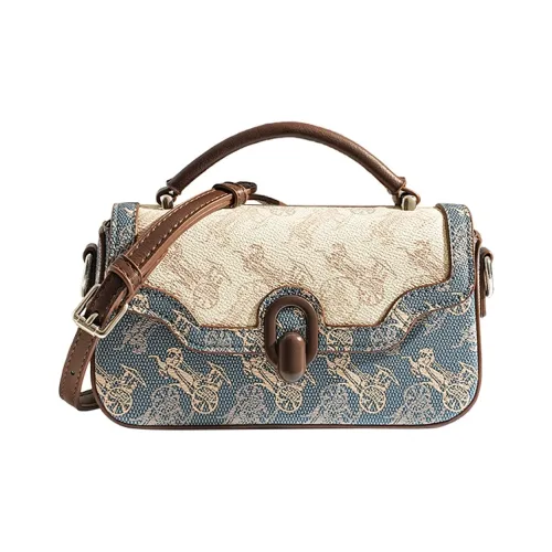 Jacoponnus Сумка из коровьей кожи среднего размера женская синяя