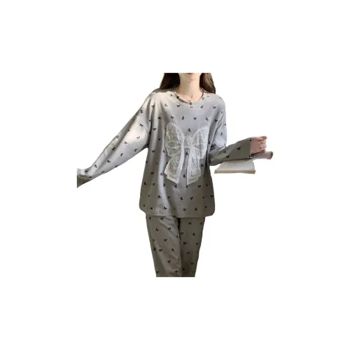 GUANQU Серый Женский Пижамный Комплект