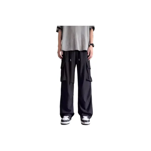 TUOFEI Черные Унисекс Повседневные Штаны