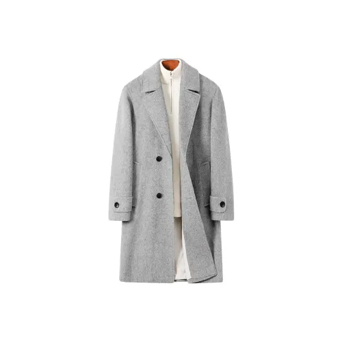 LINGSHI Серый Унисекс Пальто