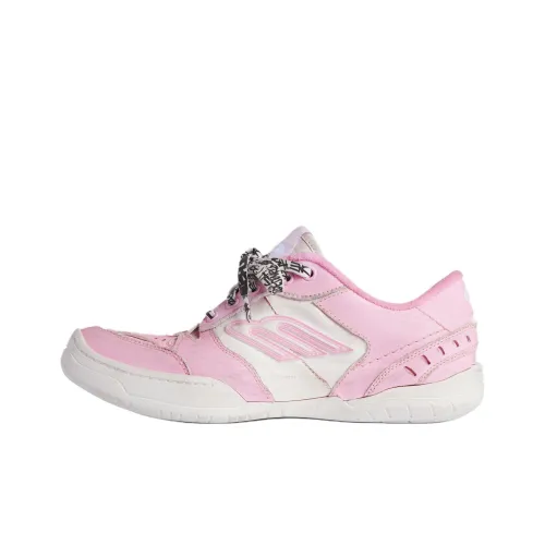 Balenciaga Hamptons Потертые Низкие Скейтборд Кроссовки Женские Розовые