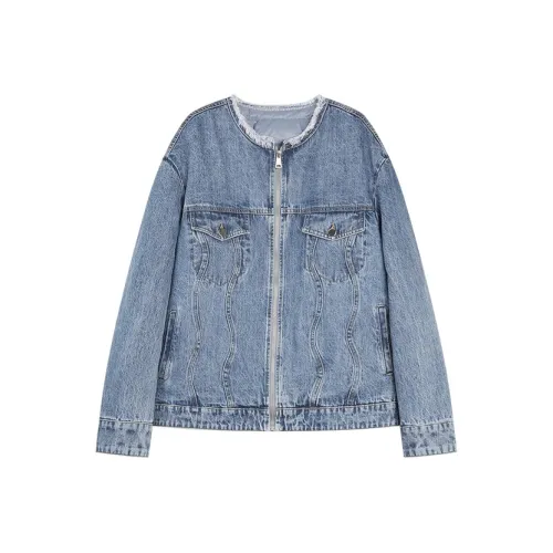 ELLE Джинсовый синий Женские Пуховые куртки