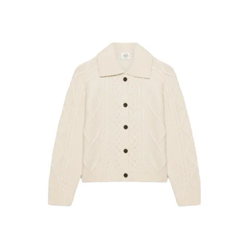 ARITZIA FW25 Heritage Knit Merino Wool Ожерелье-чокер Кардиган Свитер Женские