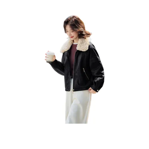 Куртка из кожи Kangaroo женская