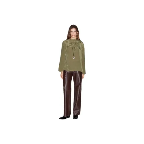 Massimo Dutti Зеленые Женские Рубашки