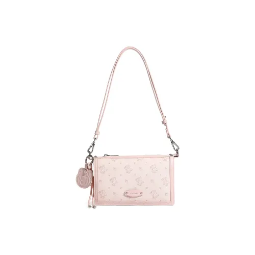 Miniso Disney Disney Лотсо ПВХ Сумка через плечо Женская Розовая Коричневая Синяя