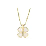 Счастливый клевер четырехлистный ожерелье - золотой