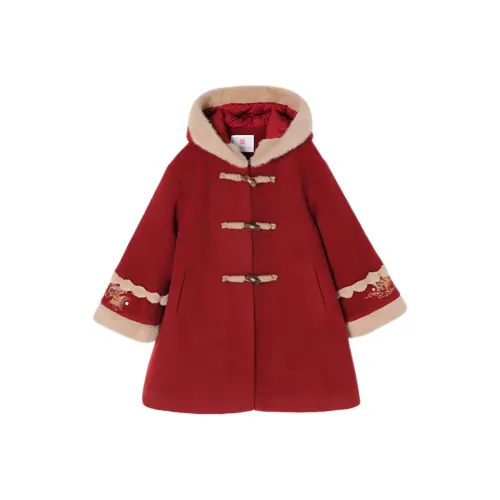 YUANYUAN GIRL Красный Kids Шерстяное пальто