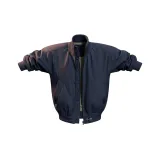 Темно-синий пуховый пиджак [утепленный, термический, не объемный]