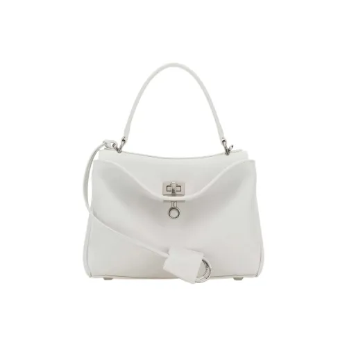 Balenciaga Rodeo Кожа Сумка Мини Женская Белая