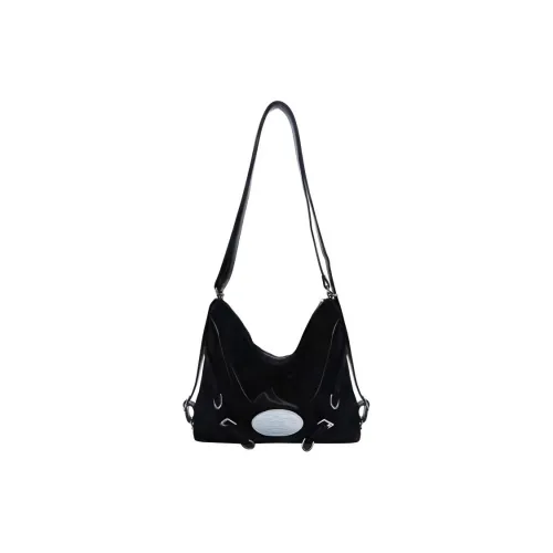 XIANGSU ПУ (полиуретан) Сумка через плечо Стандартная Унисекс Черная