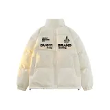 Белый хлопковый пуховик