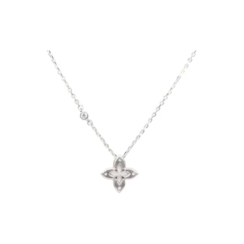 PoreLafe 925 стерлинговое серебро ожерелья с покрытием из платины женские