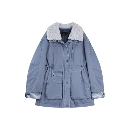 ELLE Джинсовый синий Женские Пуховые куртки